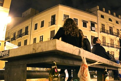 Plaza del Tossal de Valencia, cerca de donde se ha producido la agresión, en una imagen de archivo.