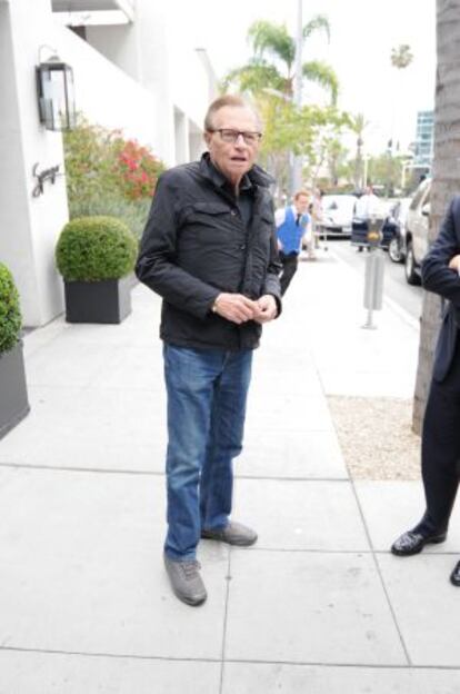 Larry King, el famosos presentador.