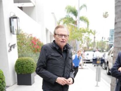 Larry King, el famosos presentador.