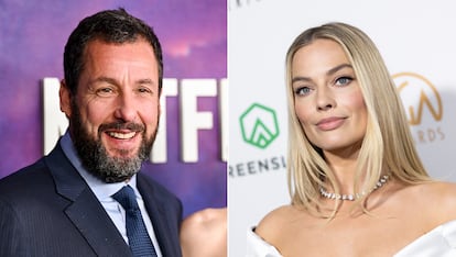 Adam Sandler y Margot Robbie