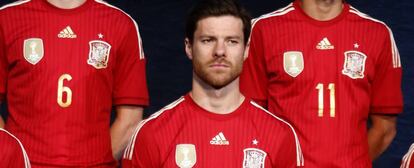 Xabi Alonso, en la selección española de fútbol.