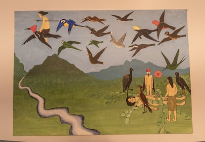 Para los awajún las aves se presentan a sí mismas con su canto y su plumaje.