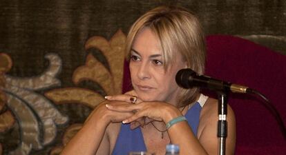 La alcaldesa de Alicante, Sonia Castedo, del PP, durante el pleno.