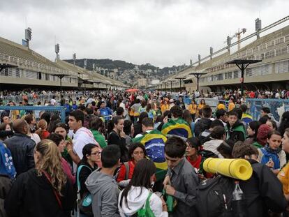 Jóvenes de la JMJ en Copacabana