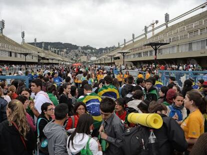 Jóvenes de la JMJ en Copacabana