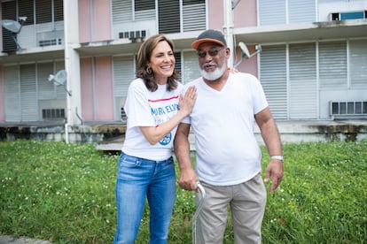 Salazar campaigns in Miami-Dade, Florida, in November 2018.