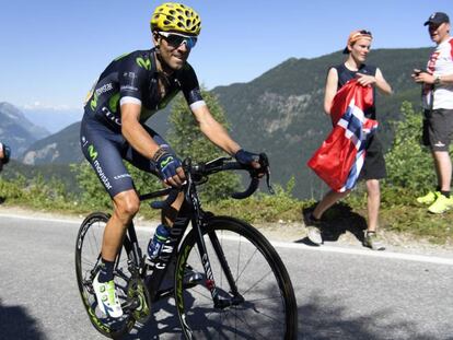 Alejandro Valverde durante el Tour de Francia.