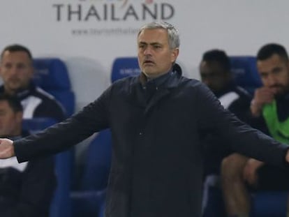 Mourinho, en el Leicester-Chelsea