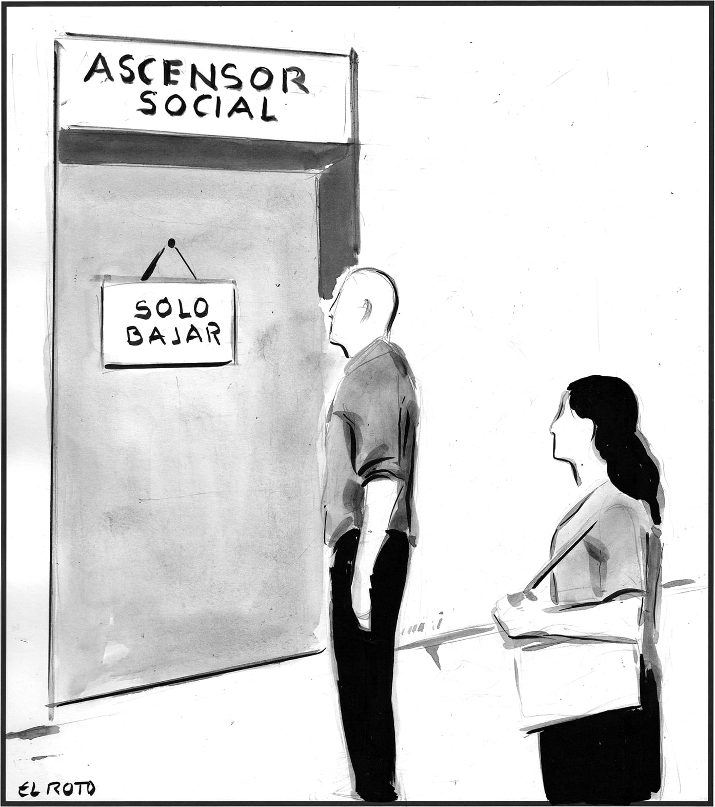El Roto: ascensor social
