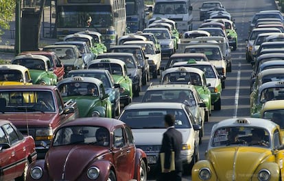 Tráfico en la ciudad de México.