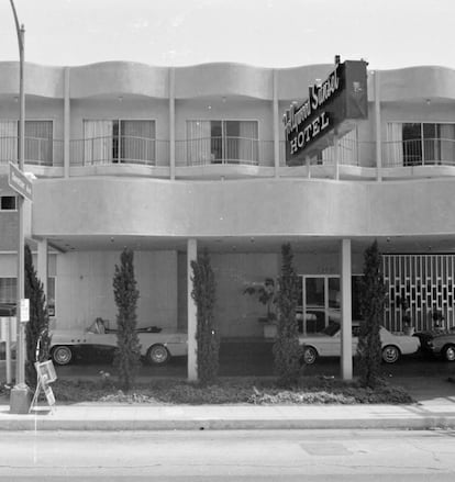 Fotografía de la época en que The Standard se llamaba Hollywood Sunset Hotel.