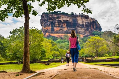 Esta roca que se eleva sobre las llanuras del centro del país es probablemente la imagen más espectacular de Sri Lanka. Sus paredes casi verticales se elevan hasta una cumbre llana que conserva las ruinas de una civilización antigua que en su día fue el epicentro del efímero reino de Kassapa. Desde aquí, las vistas de los bosques envueltos en la niebla a primera hora de la mañana son impresionantes. Aunque solo fuera por los jardines que se extienden a sus pies, también sería una maravilla. Los estanques y los arroyos artificiales vierten el agua en este plácido edén acuático y basta con levantar la mirada para quedarse boquiabierto ante semejante mole de 370 metros de altura que irrumpe en el paisaje. Se suda la gota gorda para subir a la cima, pero merece la pena.