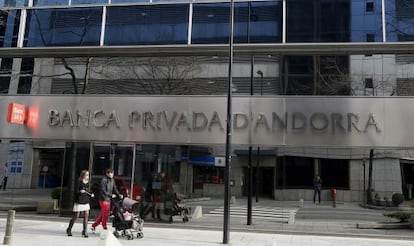 Oficina de Banca Privada d&#039;Andorra, en Andorra la Vella.