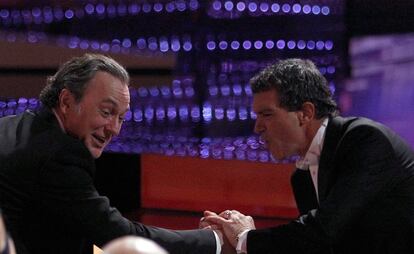 José Coronado y Antonio Banderas, que compiten en la categoría de mejor actor principal.