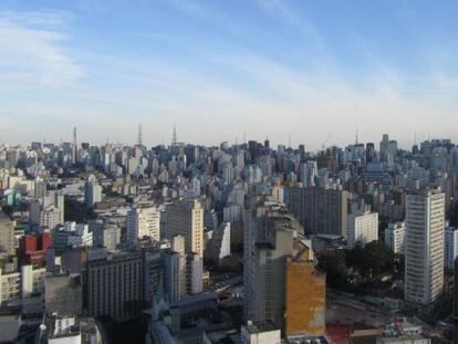 View of downtown S&atilde;o Paulo.