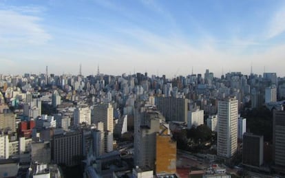 View of downtown S&atilde;o Paulo.