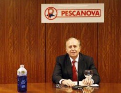 El Presidente de Pescanova Manuel Fernandez de Sousa, en una Junta general de accionistas, en Vigo.
