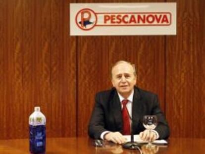 El Presidente de Pescanova Manuel Fernandez de Sousa, en una Junta general de accionistas, en Vigo.