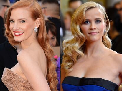 Duelo de peinados: ¿Quién imitó mejor a Veronica Lake, Jessica Chastain o Reese Witherspoon?