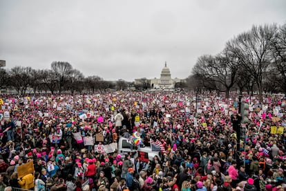 La Marcha de las Mujeres en Washington (Estados Unidos), el 21 de enero de 2017.