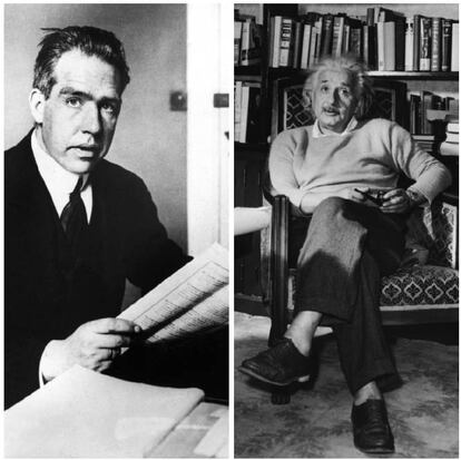 El danés Niels Bohr no fue capaz de noquear a Albert Einstein en el gran combate intelectual del siglo XX. Y eso que Bohr golpeaba con la contundencia y el rigor de la mecánica cuántica. Einstein se resistió durante décadas (hasta mediados de los años 30) a algunas de las conclusiones de esta por entonces novísima y prometedora disciplina científica. Y lo hizo aplicando la intuición y el pensamiento lateral, dos armas no muy distintas del ‘rope-a-dope’ de Muhammad Ali. El físico alemán llegó a estar contra las cuerdas, como le ocurrió en la célebre conferencia de Solvay de 1927, pero el sensato y ecuánime Bohr acabó reconociendo que la terca esgrima intelectual a la que le sometía Einstein era un poderoso estímulo. Le hacía pensar más y mejor y, en última instancia, plantearse nuevos problemas y llegar a mejores conclusiones. La perspectiva actual más común es que Bohr estaba en lo cierto en gran parte de las cuestiones que fueron objeto de debate entre ellos. Pero eso no impide que la de Bohr siga siendo una figura relativamente oscura (pese a lo mucho que ha hecho la serie ‘The Big Bang Theory’ para popularizarla) y que, en cambio, consideremos a Einstein una personalidad clave del siglo XX y uno de los mayores genios de la historia de la ciencia.