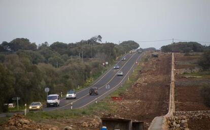 La pol&egrave;mica carretera Ma&oacute;-Alaior.