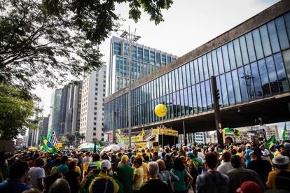 Manifesta&ccedil;&atilde;o na Avenida Paulista, em S&atilde;o Paulo