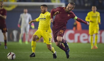 Imagen del partido de ida entre el Villarreal y la Roma