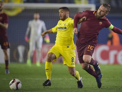 Imagen del partido de ida entre el Villarreal y la Roma