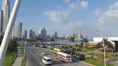 Centro financiero de Ciudad de Panamá. 