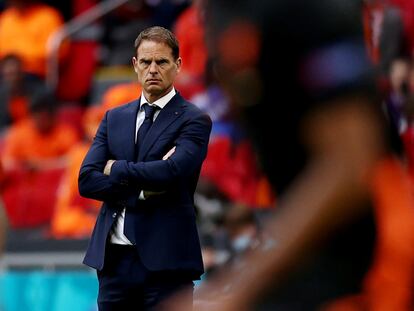 Frank de Boer, en el partido contra Macedonia.