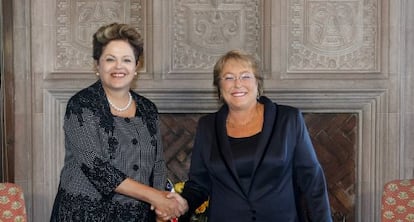 Rousseff, en la toma de posesión de Bachelet.