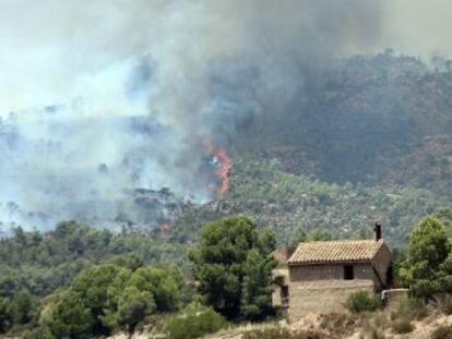 Els Bombers descarten poder estabilitzar el foc aquest divendres i les flames ja afecten un perímetre de 5.700 hectàrees