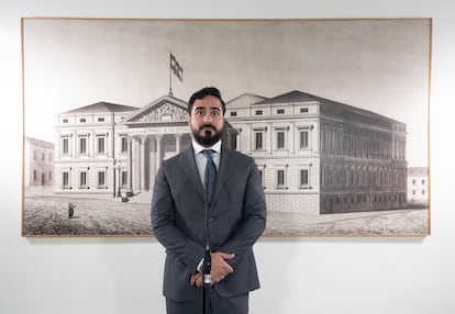 Alvise Pérez, en el Congreso en junio.