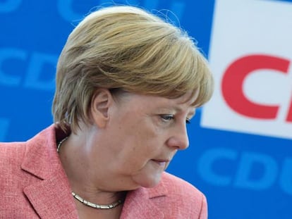 La cancellera Angela Merkel, a Berlín.