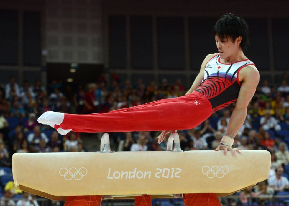 Uchimura, en los Juegos Olímpicos de Londres 2012.
