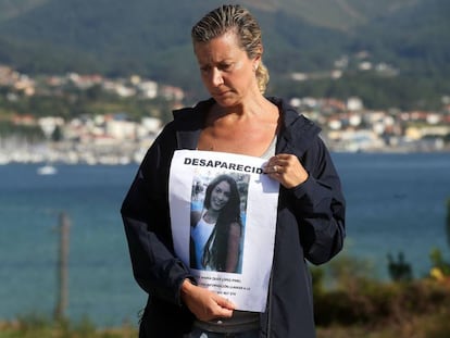 Diana Quer's mother, a few days after her disappearance.