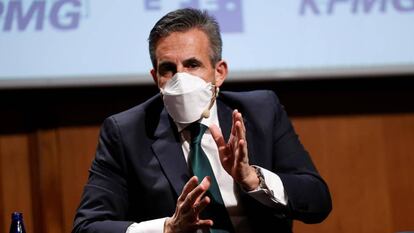 El consejero delegado de El Corte Inglés, Víctor del Pozo, participa en el II Foro sobre Fondos Europeos organizado por EFE y KPMG en el Instituto Cervantes en Madrid