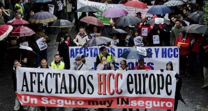 Protesta contra la gestora PSG y la aseguradora HCC