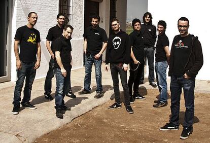 Integrantes del grupo musical Obrint Pas.