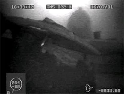 Imagen del submarino ruso tomada el 23 de julio de 2001 en el fondo del mar de Barents.