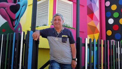 El activista Jose Luis Campo en Leganés hace unas semanas.