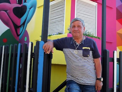 El activista Jose Luis Campo en Leganés hace unas semanas.
