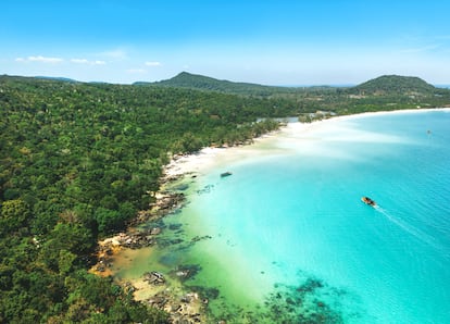 Vista de la isla de Koh Rong, en la provincia de Sihanoukville.