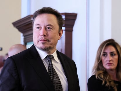 Elon Musk, el 13 de septiembre, en el Capitolio, en Washington DC (EE UU), acudiendo a un foro sobre inteligencia artificial.