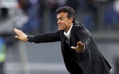 Luis Enrique, en su época en el Roma.