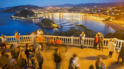 San Sebasti&aacute;n desde el monte Igueldo. 