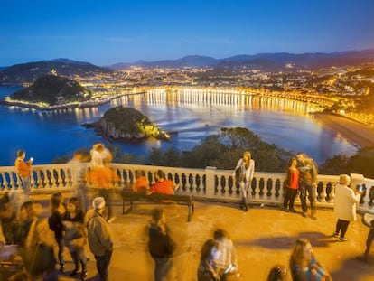 San Sebasti&aacute;n desde el monte Igueldo. 