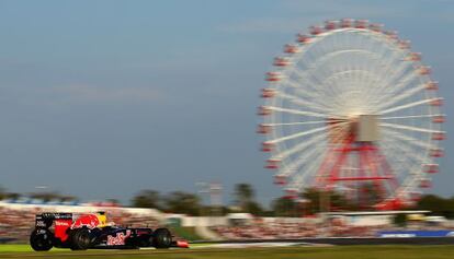 Sebastian Vettel rueda en cabeza por el circuito de Suzuka