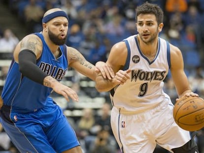 Ricky Rubio y Deron Williams.